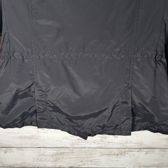 GEOX Womens Respira Utility Waterproof Breathable Italian Black Jacket Sz 10 - Picture 11 of 13